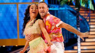 Will Mellor and Nancy Xu performing their jive in Strictly 2022