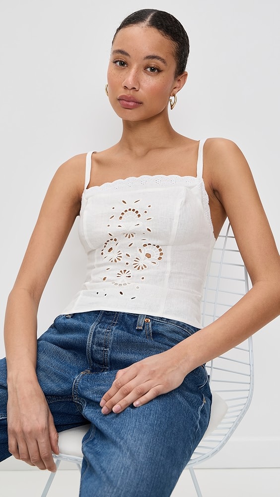 Reformation Eva Linen Top