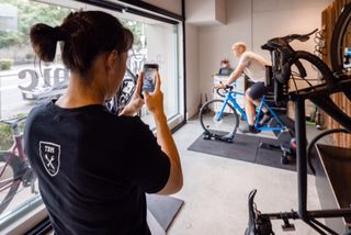 Nicole oh during bike fit