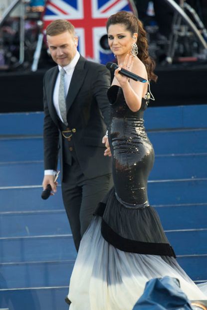 Gary Barlow and Cheryl Cole at the Queen's Diamond Jubilee