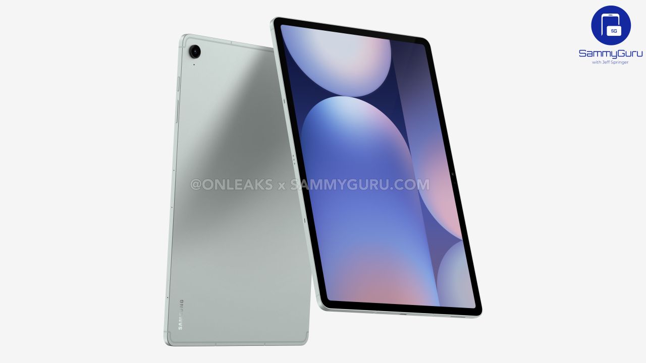 Samsung Galaxy Tab S10 FE leaked renders