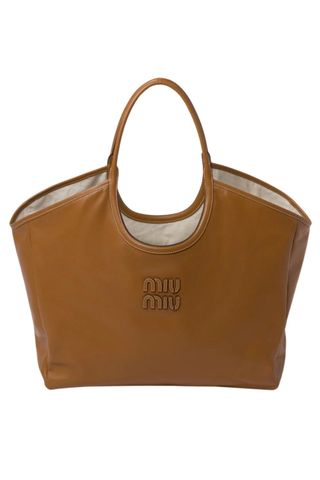 Miu Miu Ivy Leather Tote Bag