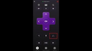 Roku mobile app remote private listening