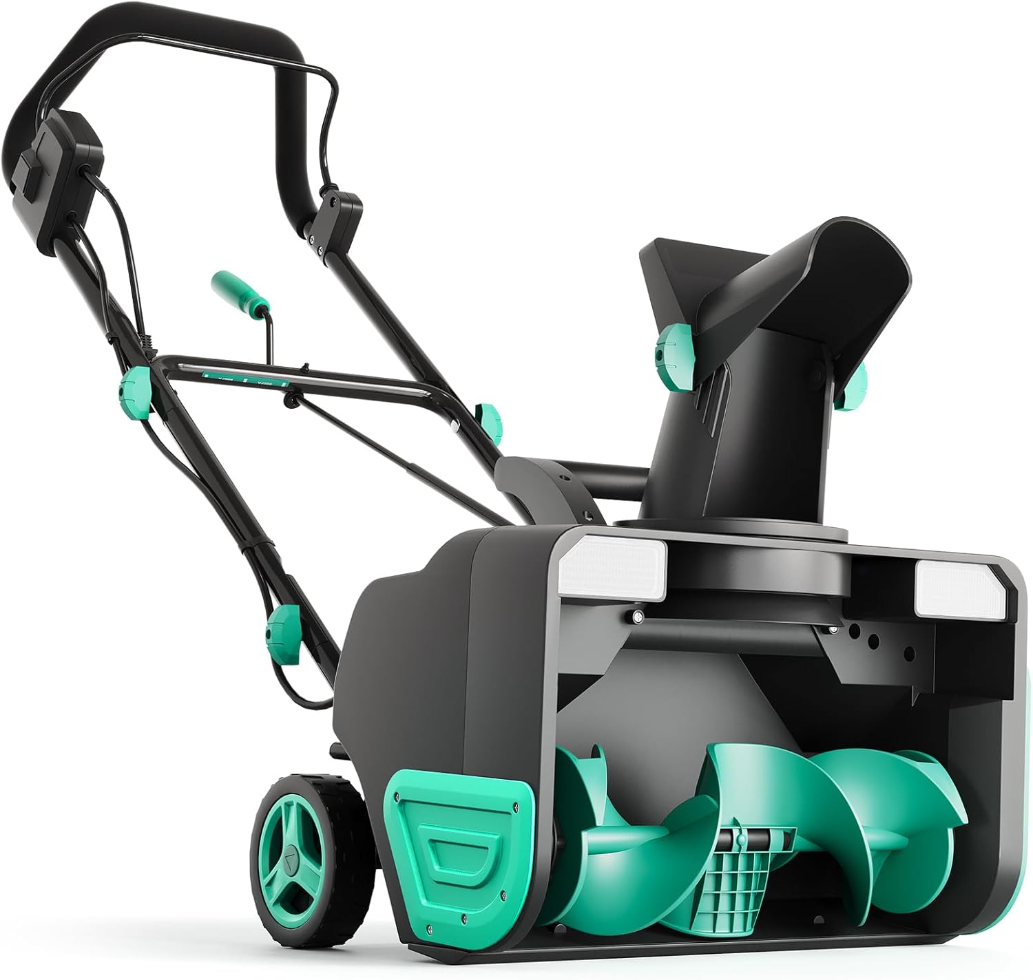 Garvee Electric Snow Blower Cordless - Brushless Motor 20&quot; Width, 10&quot; Depth, 23ft Throwing Distance, 180&amp;deg; Rotating Chute Walkways Driveways Snow Thrower Blaster Dual Led Lights(with 2*4.0ah Batteries)