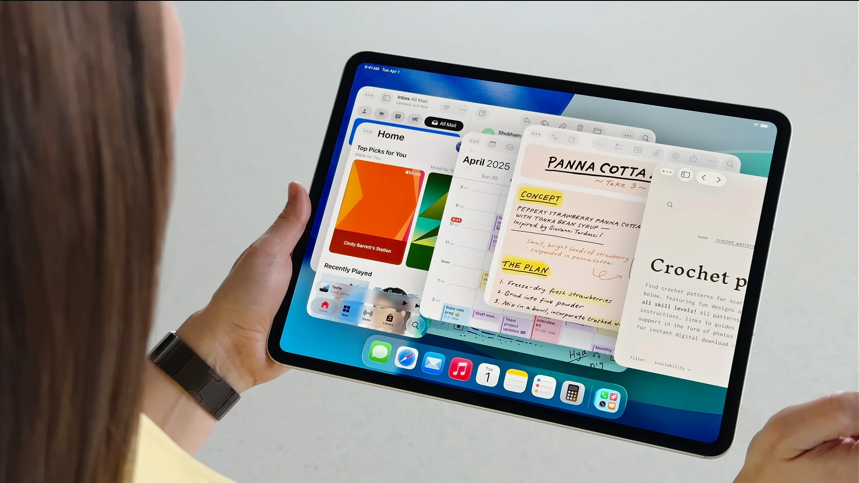 iPadOS 26 being introduced at Apple's Worldwide Developers Conference (WWDC) in June 2025.