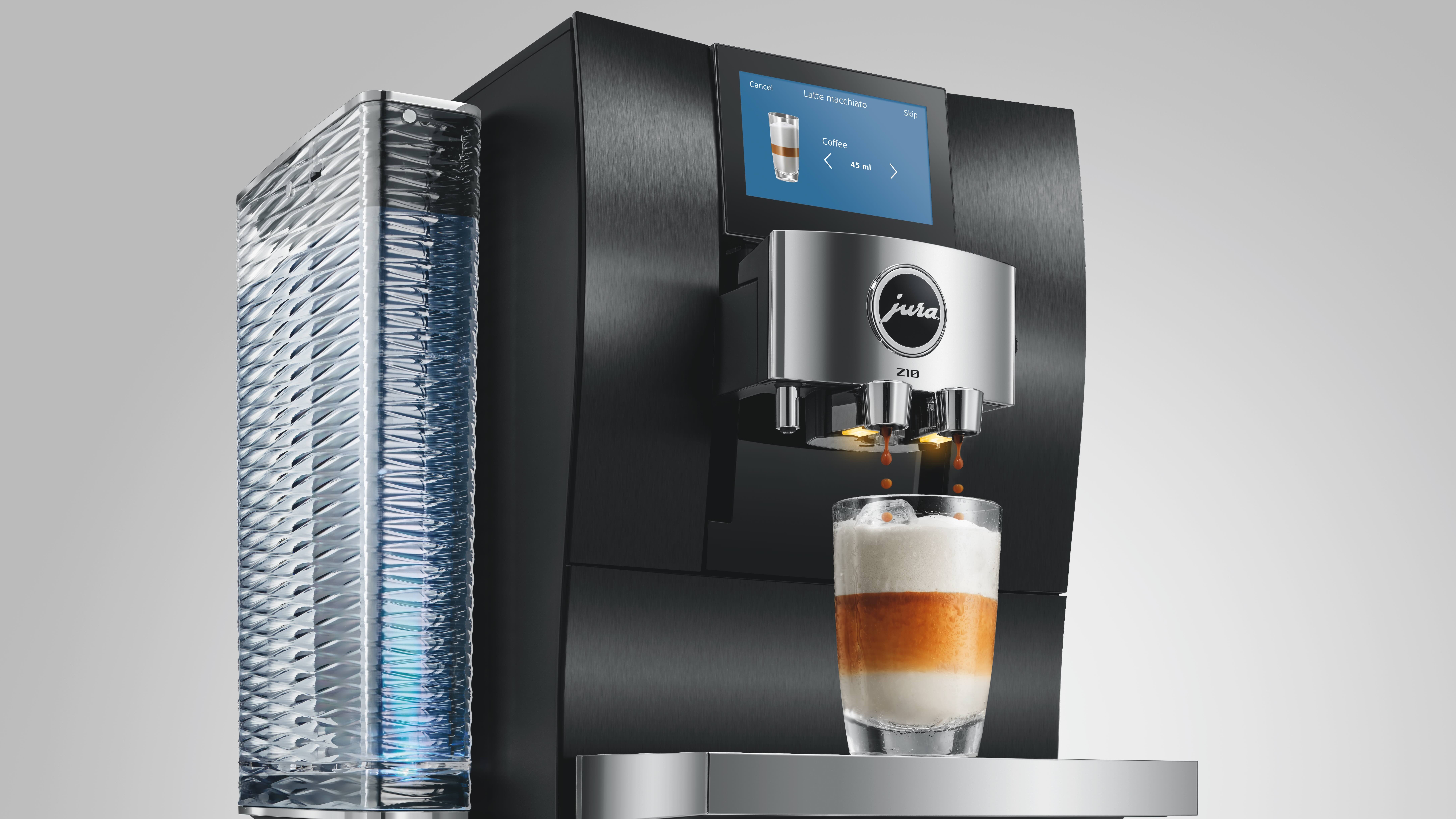 Jura Z10 machine dispensing cold-brewed coffee