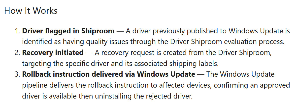 Windows Update improvements