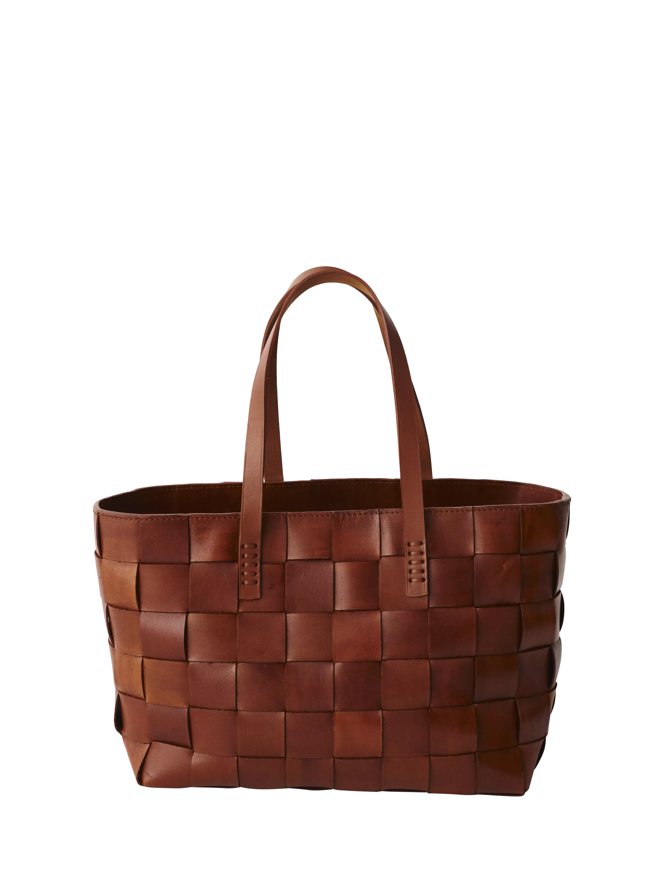 Dragon Diffusion Japan Knitted Leather Tote Bag, Leaf Green