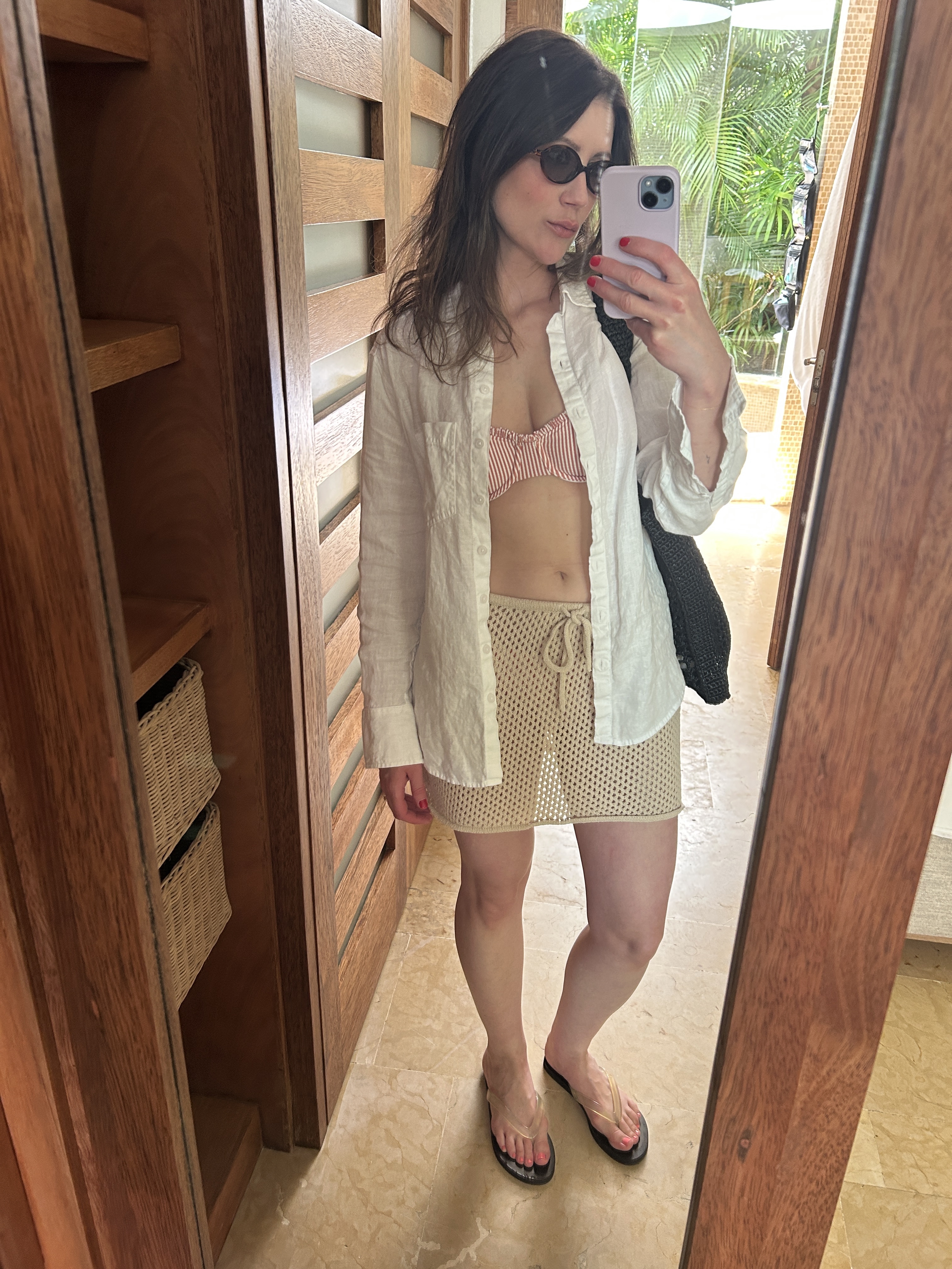 Allyson Payer wearing Miu Miu sunglasses