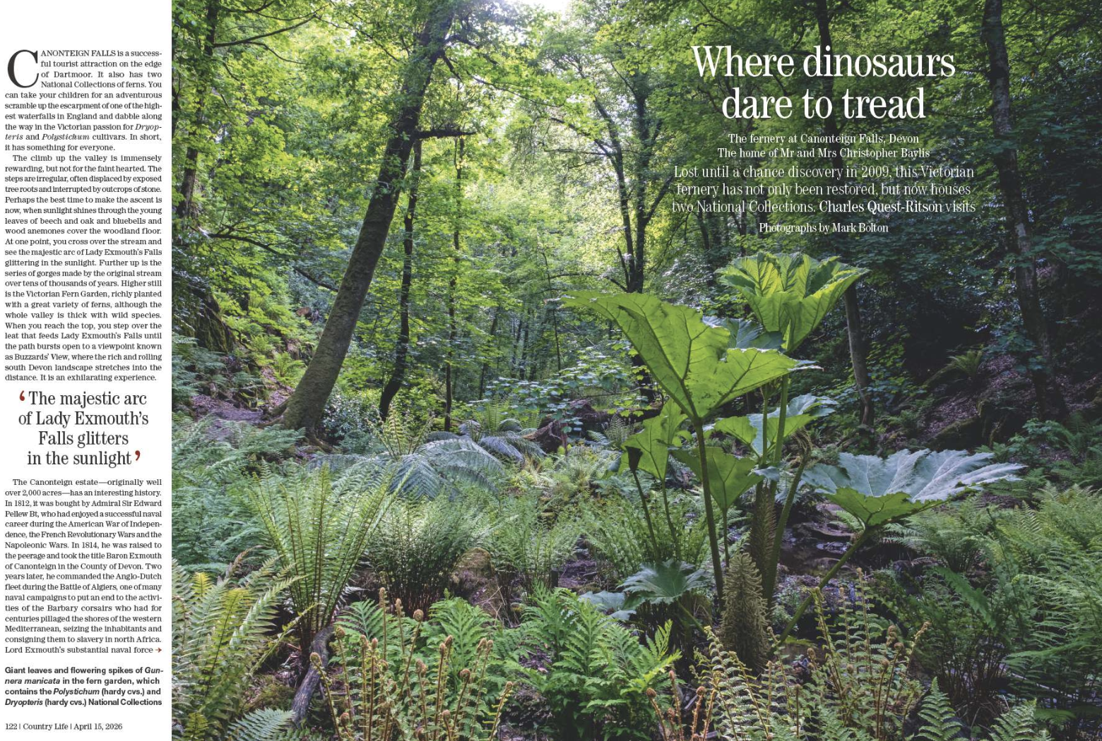 Spreads from Country Life 15 April 2026