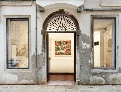 The façade of Alma Zevi art gallery in Venice