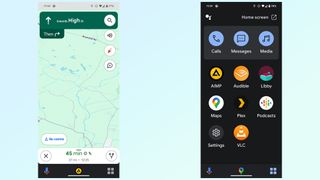 google assistant driving mode interface