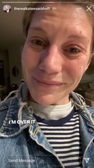 Katee Sackhoff is over her work load and missing her baby.