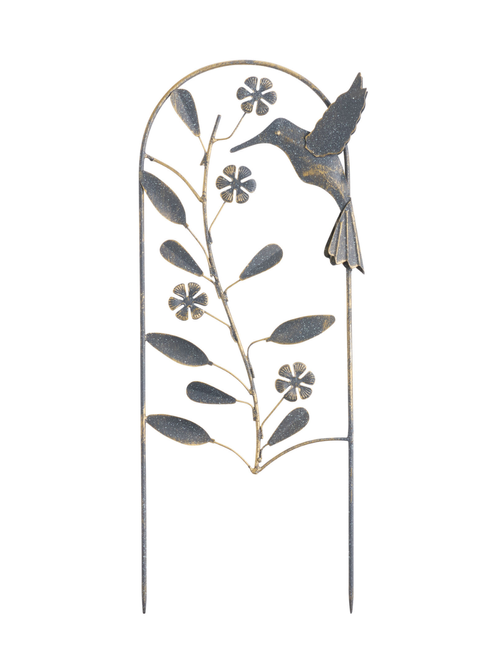 Metal Hummingbird Plant Trellis