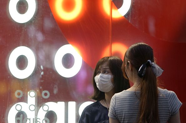 People wear masks in South Korea.