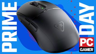 The Turtle Beach Burst II Air wireless gaming mouse floats in the funky PC G Prime Day deal void.