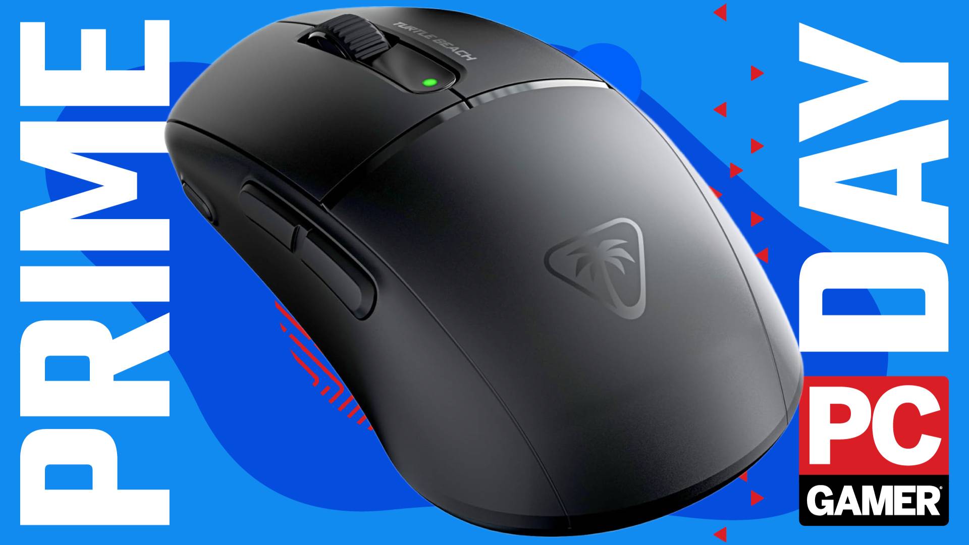The Turtle Beach Burst II Air wireless gaming mouse floats in the funky PC G Prime Day deal void.