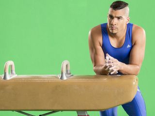 Louis Smith poses for a Subway ad