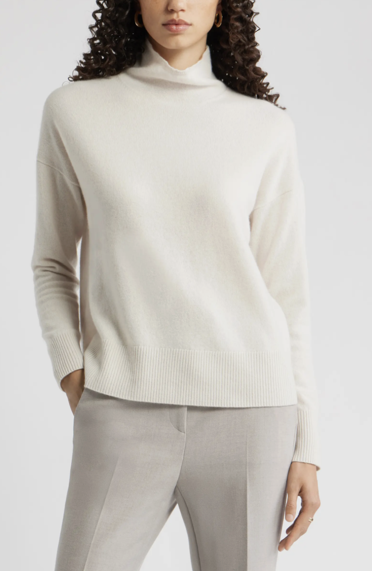 Nordstrom, Oversize Cashmere Turtleneck Sweater