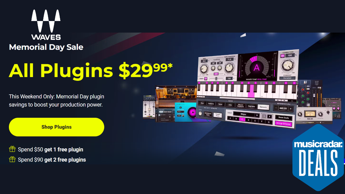 Waves&#039; massive Memorial Day sale is now live - all plugins $29.99