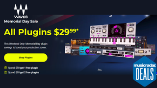 Waves' massive Memorial Day sale is now live - all plugins $29.99