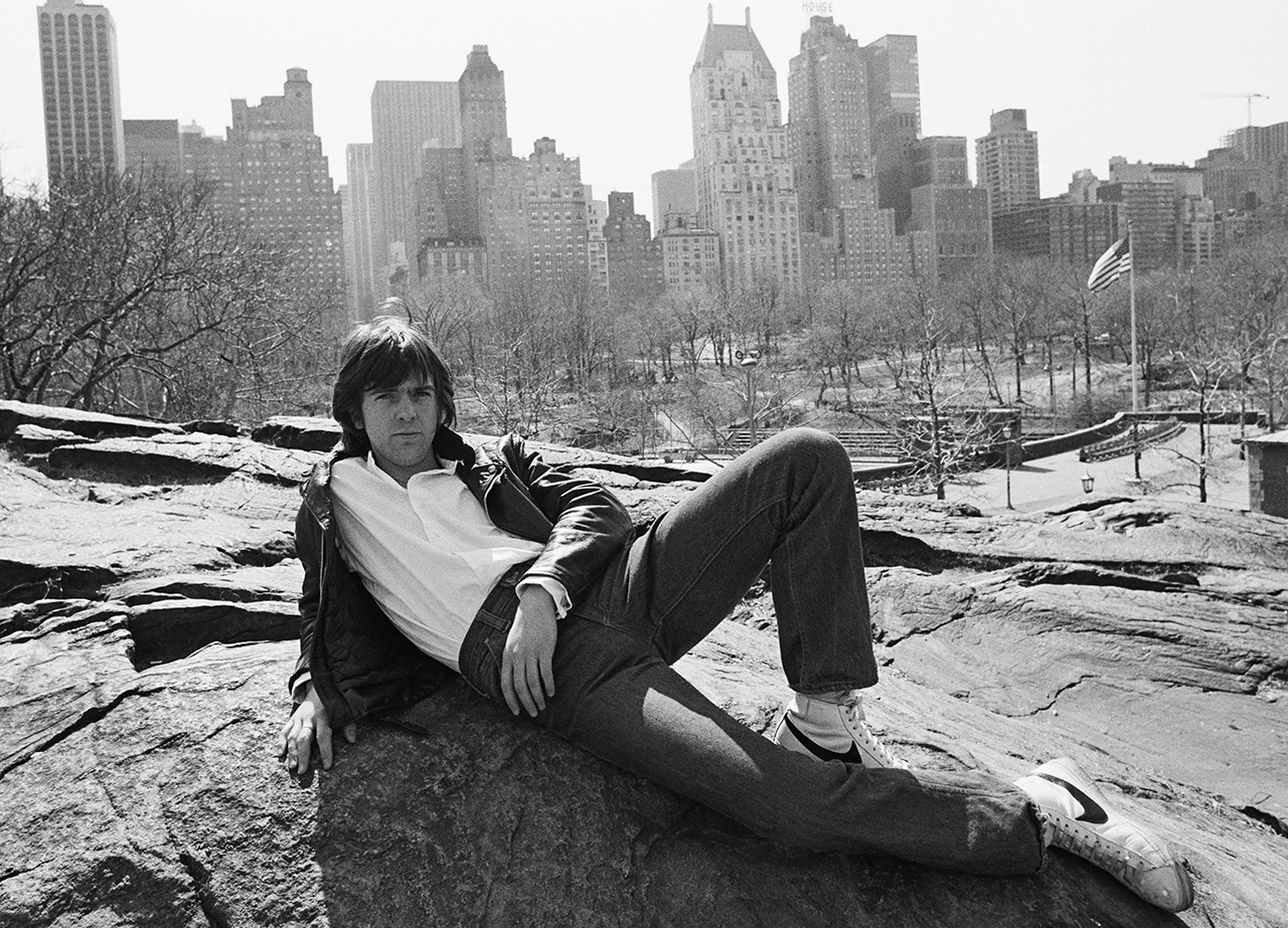 British singer-songwriter Peter Gabriel at central park, New York, US, 5th April 1977. (Photo by Evening Standard/Getty Images)