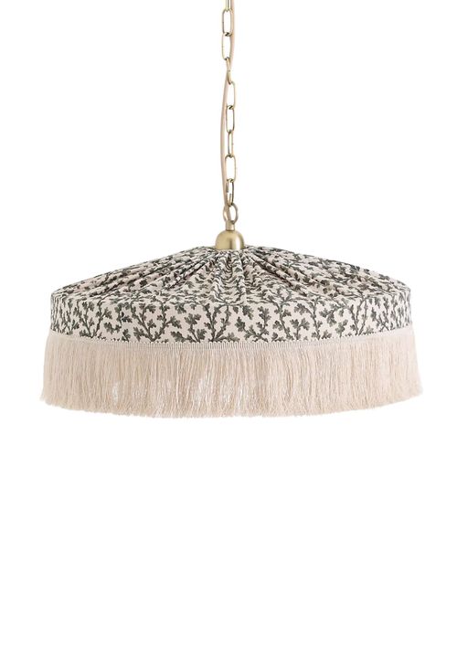 Sinclair Tassel-Fringed  Cotton Ceiling Light
