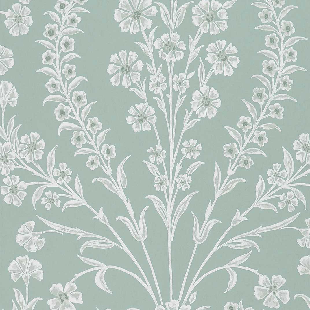 Nina Campbell, Ashdown Chelwood Aqua NCW4392-01 Wallpaper