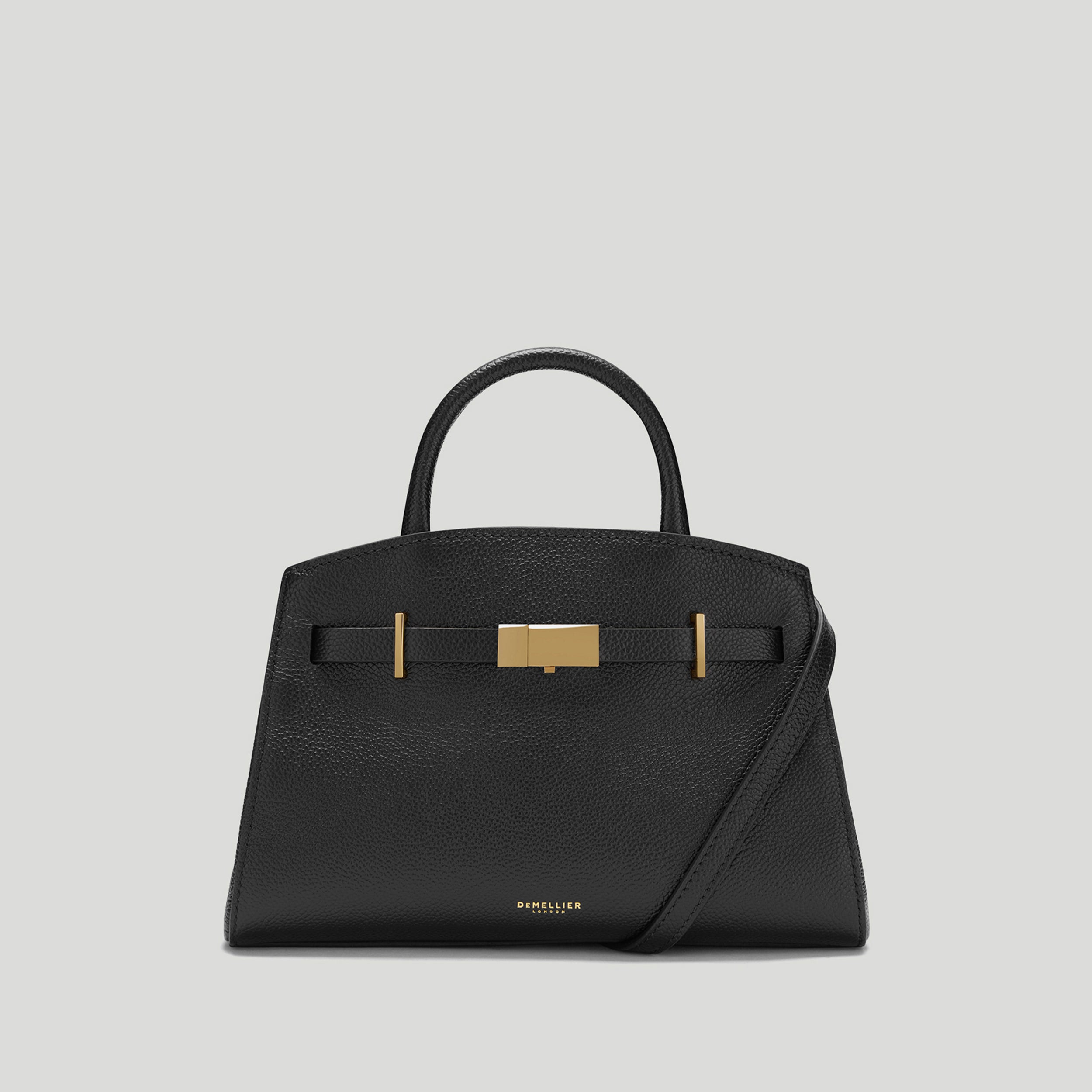 The Small Hudson | Black Small Grain | Demellier