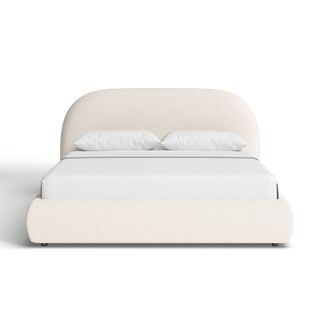 Sadarius Upholstered Fabric Bed With Rounded Headboard