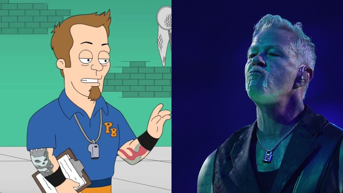 "If I had to deal with the pressure, I'd crack and end up as a high school water polo coach": The time James Hetfield guested as a weird version of himself on American Dad