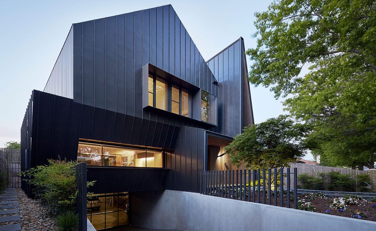 Glass-fronted basement of House in Ballarat, by Inarc Architects