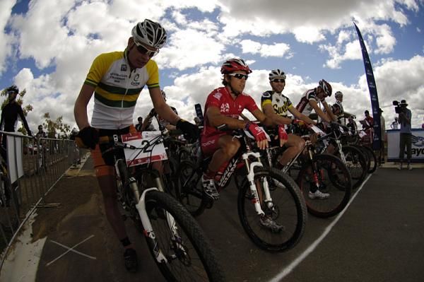 Lachlan Norris hopes to win the series, though he looked relaxed on the start line.