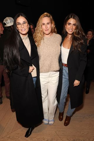 Demi Moore and Rumer Willis coordinate outfits at L.A. screening of an environmental documentary.
