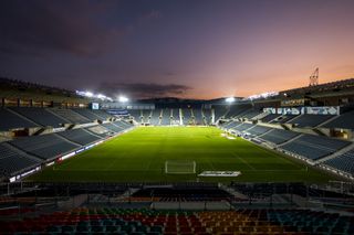 General view of the Teddy Stadium in Jerusalem ahead of a match between Israel and Poland in 2019.