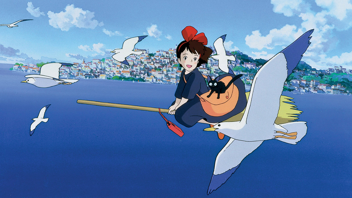 Kiki from Kiki's Delivery Service flying