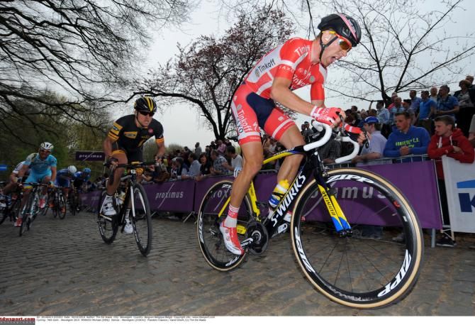 Danish champion Michael Morkov (Tinkoff-Saxo) feels the cobbles