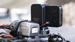 The GoPro Hero 10 Black Bones camera on an FPV drone
