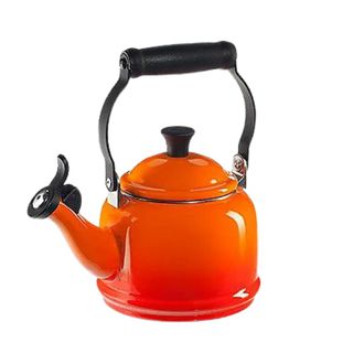 An orange kettle