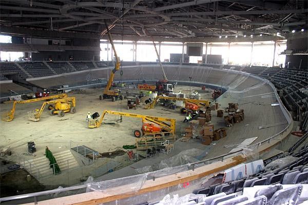 The velodrome and central section of Palma Arena