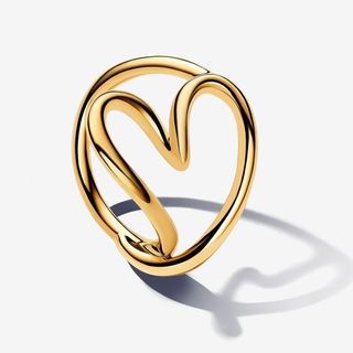 Pandora Organically Shaped Heart Ring