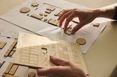 still life of Planora room planner kit