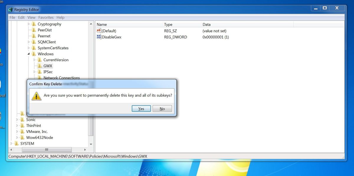 How to manually stop the Windows 10 upgrade prompts on your Windows 7
