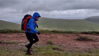Fastpacking – Around 25km into the run on day one, I was struggling to come down on the Central Beacons Ridge