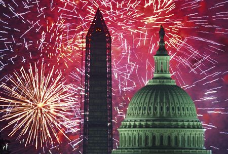 Fireworks on Independence Day