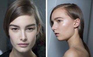 Guido Palau and Pat McGrath worked together to create a sophisticated look