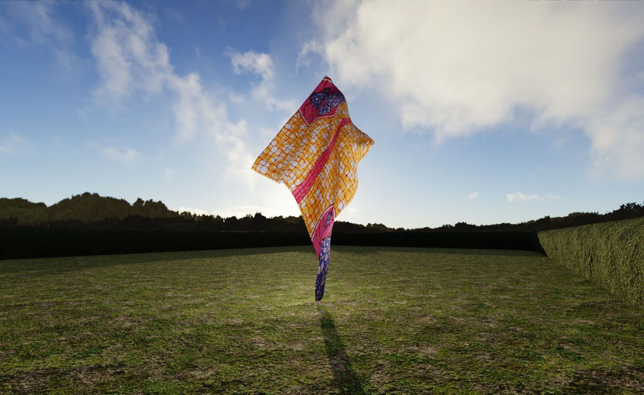 TheVov&#039;s virtual presentation of Yinka Shonibare CBE RA&#039;s Wind Sculpture VII, as part of Yorkshire Sculpture Park’s digital revival of ‘FABRIC-ATION’  