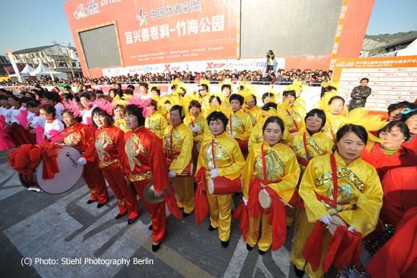 Fans came out to see the traditional music played at the Bamboo Forest
