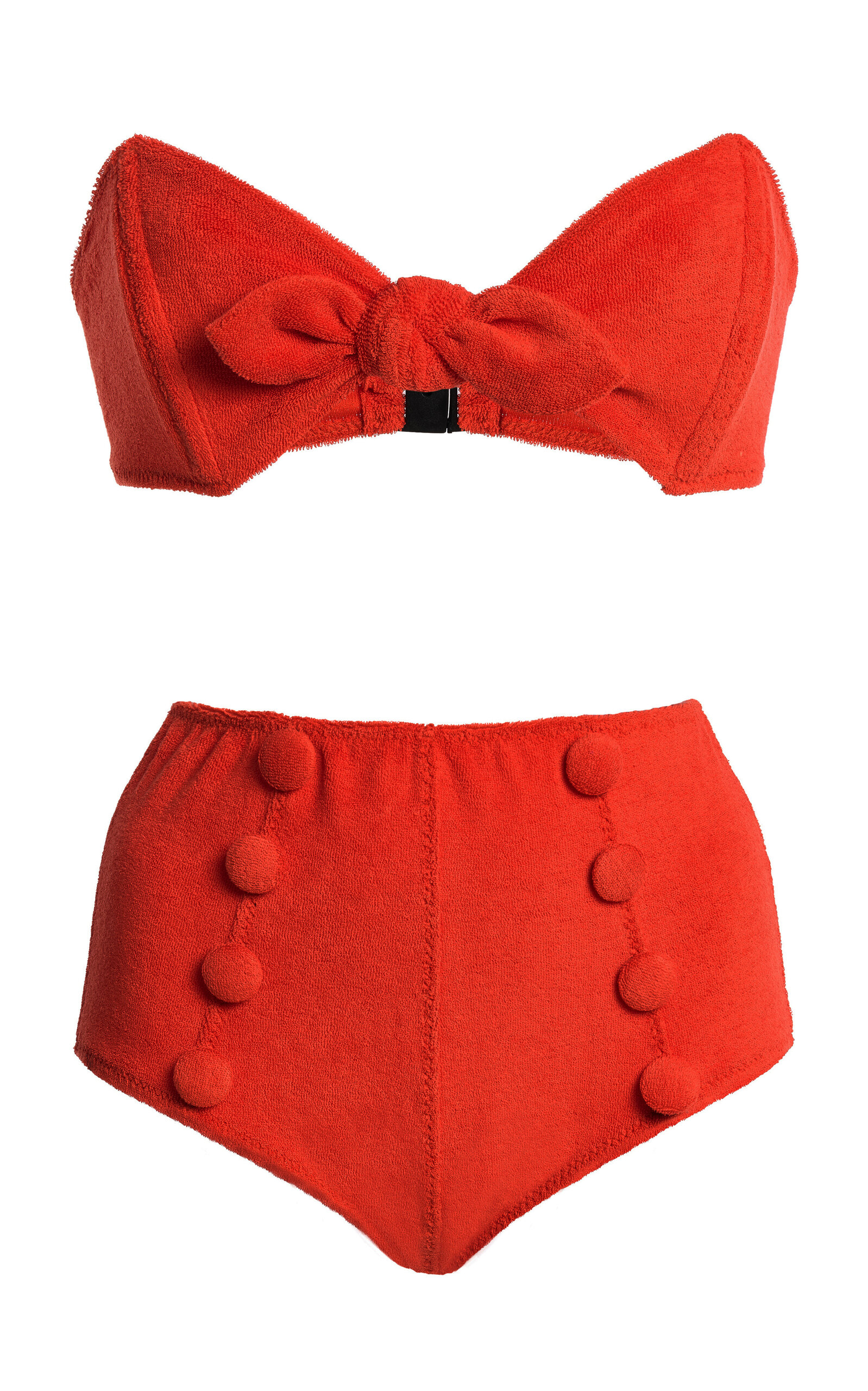 Poppy High-Waist Terry Cloth Bikini