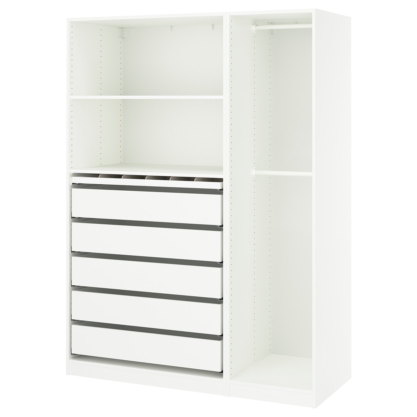 Pax Wardrobe Combination - White 59x22 7/8x79 1/4 "